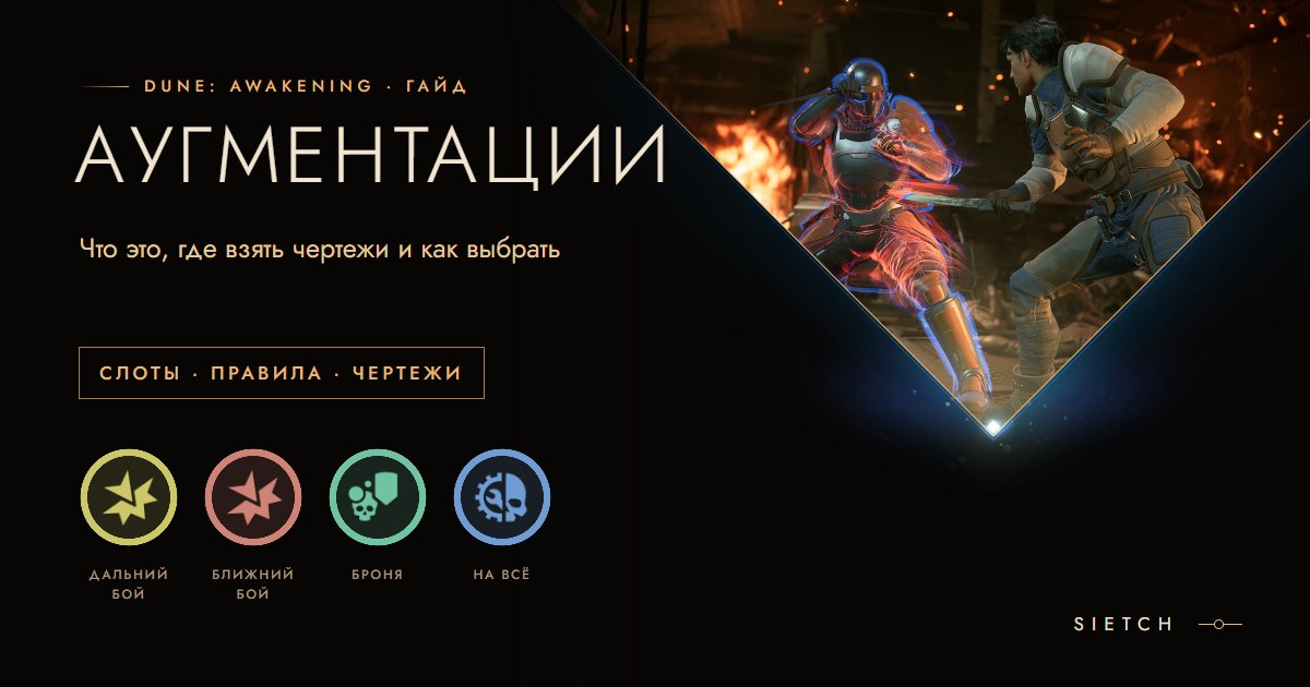Аугментации в Dune: Awakening: что это, где взять чертежи и какие ставить