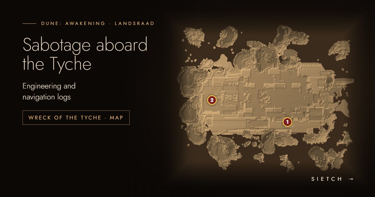 Sabotage aboard the Tyche: where the engineering and navigation logs are